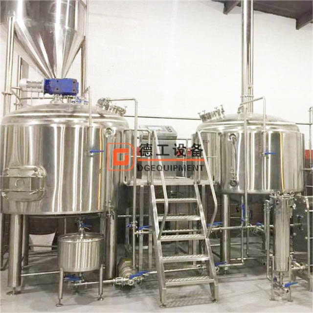 PLC Automatico/semi-controllo automatico personalizzato combinato riscaldato a vapore 3-vessel 2000L Beer Brewhouse Commercial Brewery