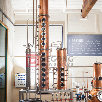 Distillatore di rame per attrezzature per la distillazione della vodka della distilleria di alcol da 500 litri