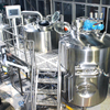 Sistema di produzione di birra elettrica da 500 l-1000 l al giorno Attrezzatura per birra artigianale a mano Sistema di schiacciamento della birra a 3 vasi Microbirrificio in vendita