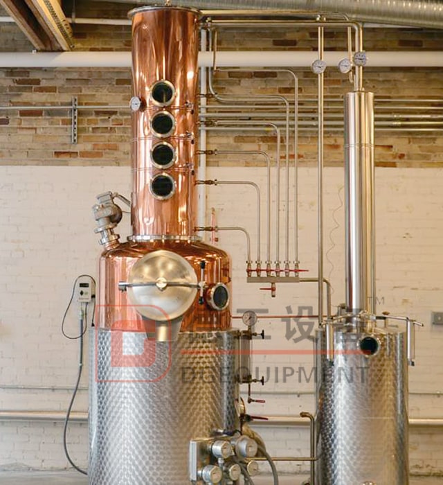300L 500L 1000L Attrezzatura per distilleria in rame personalizzata distilleria distillata per Gin Whisky Rum