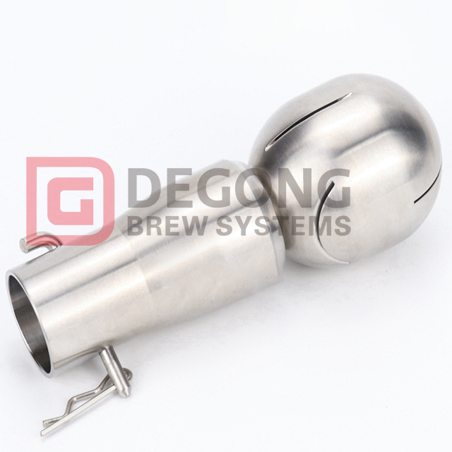 25mm38mm Rotante Serbatoio Pulizia Bulloni Ugello CIP Sfera di Spruzzo In Acciaio Inox Rotante per Connettore Pulizia Serbatoio