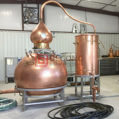 Attrezzatura per distillazione in rame da 300 litri adatta per whisky tequila rum