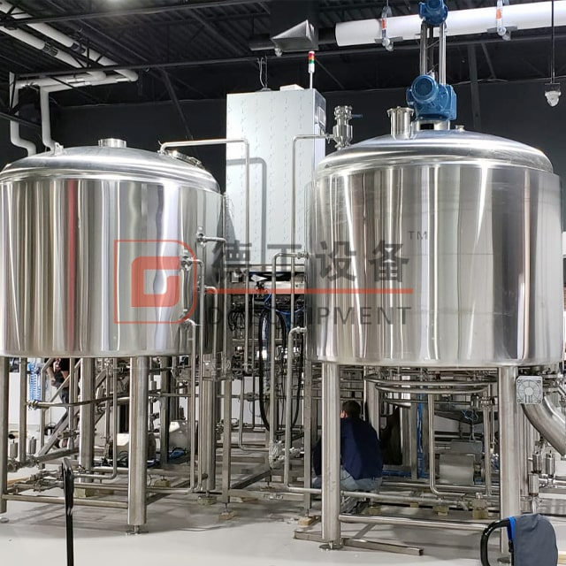 Sistema di fermentazione della birra 2000L Birrificio a 3 recipienti con serbatoio di fermentazione a doppia parete con riscaldamento a vapore in vendita