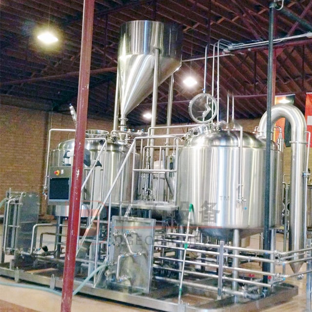 Nano chiavi in ​​mano 3.5BBL Beer Brewery Equipment Sistema di birrificio a 2 vasi con riscaldamento elettrico Fermentatore a piastra conica con fossetta in vendita