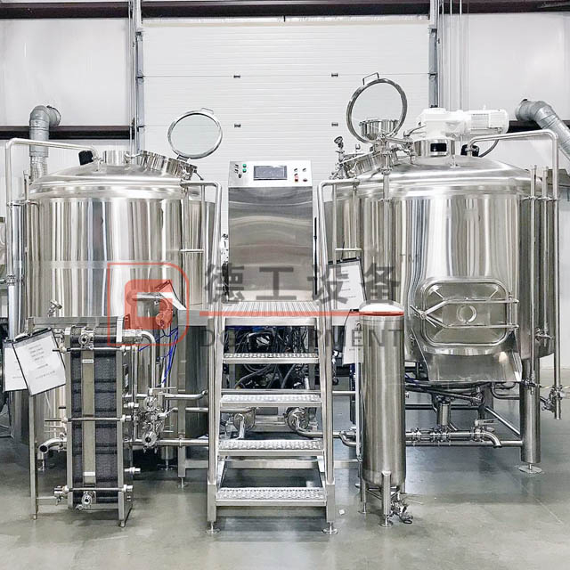 Attrezzatura per la produzione di birra artigianale automatica / semiautomatica da 1000 litri a 3 vasi per il sistema di schiacciamento della birra in vendita