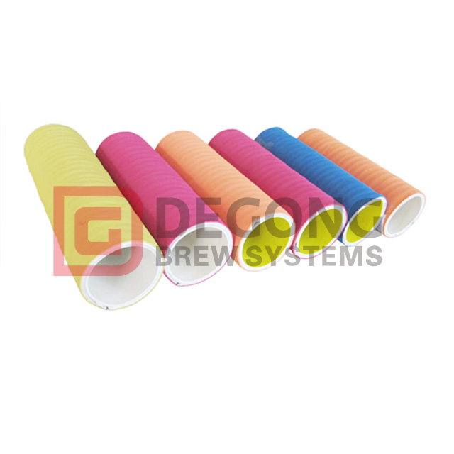 Tubo di aspirazione e scarico chimico UHMW colorato da 2 "