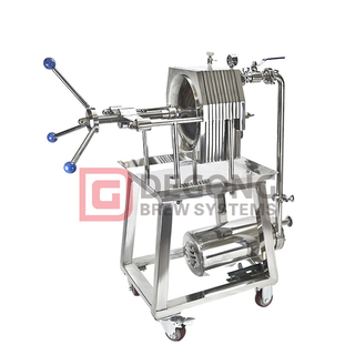 Macchine con filtro per olio commestibile a pressione su piastra e telaio con pannello di controllo
