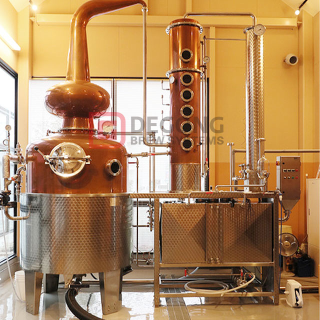 Produttore di distillerie di attrezzature per la distillazione del gin di whisky di rame 1000L/10HL