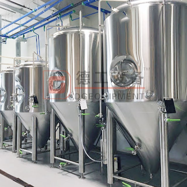Sistema di produzione di birra completo per hotel 1500L per fermentatore di birra in acciaio inossidabile 304/316 a parete singola o doppia in vendita
