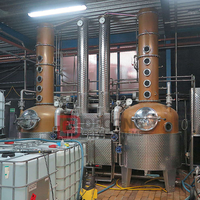 Alcool industriale della colonna di rame di 500L 5HL ancora attrezzatura di distillazione della vodka