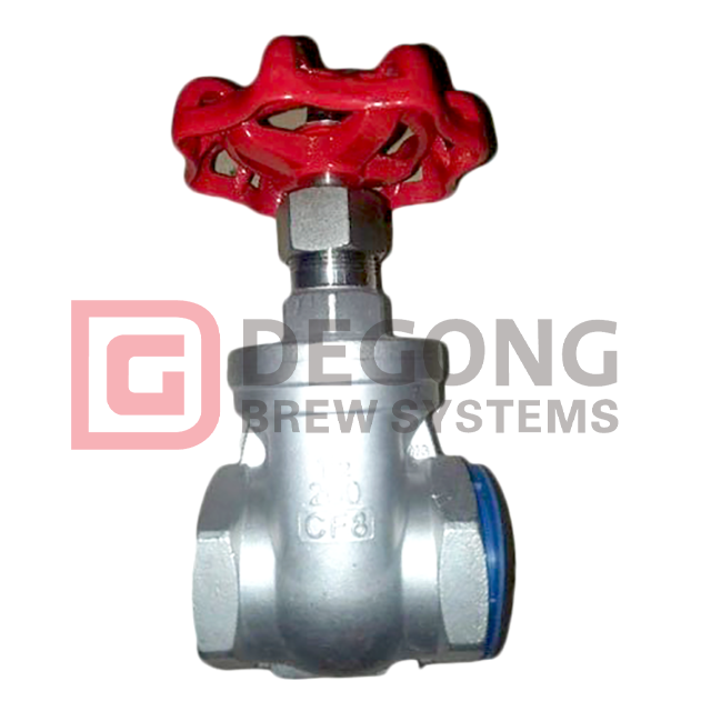 Valvola a solenoide in acciaio inossidabile 304 filettata DN20 da 3/4 di pollice valvola a saracinesca rotativa manuale a flusso a due vie economica e durevole