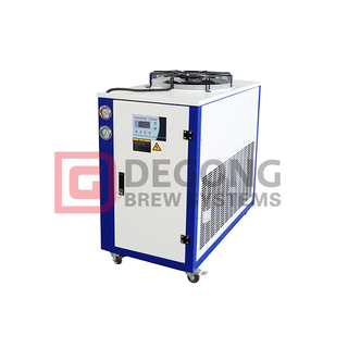 Refrigeratore a glicole industriale Super Sound-off per sistema di raffreddamento della birra realizzato da DEGONG