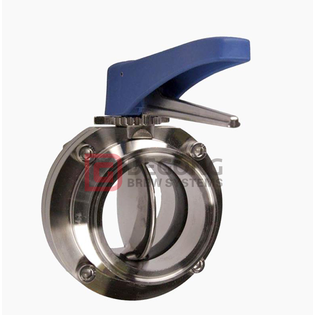 DEGONG 2.5 "Valvola a farfalla Tri-Clamp | Valvola frazionaria