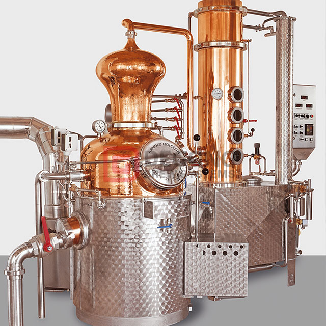 attrezzatura di distillazione del rame 1000L/produzione di distillatore di rame DEGONG